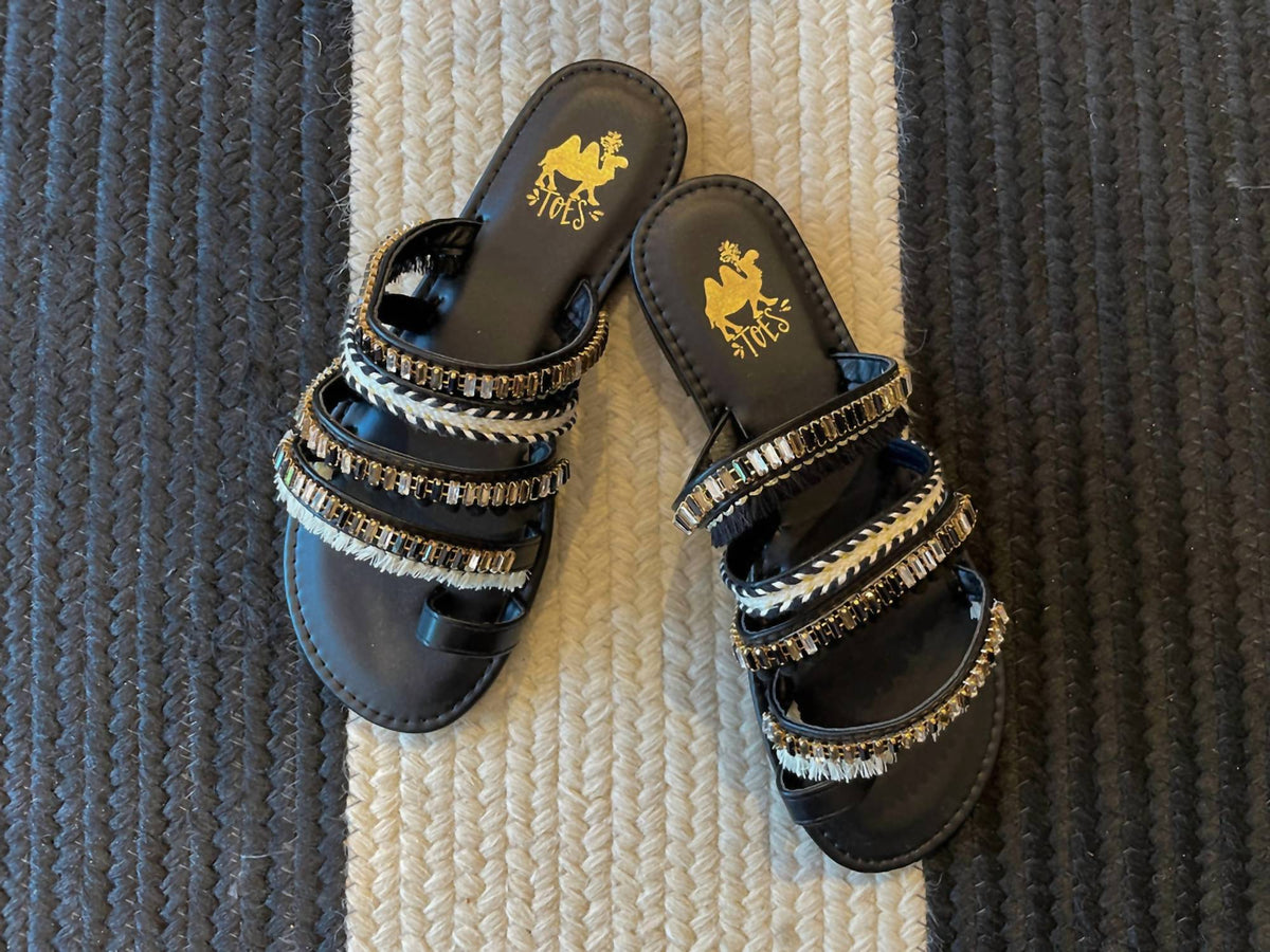 Camel Threads - Women's Boho Chic Fringe Sandals