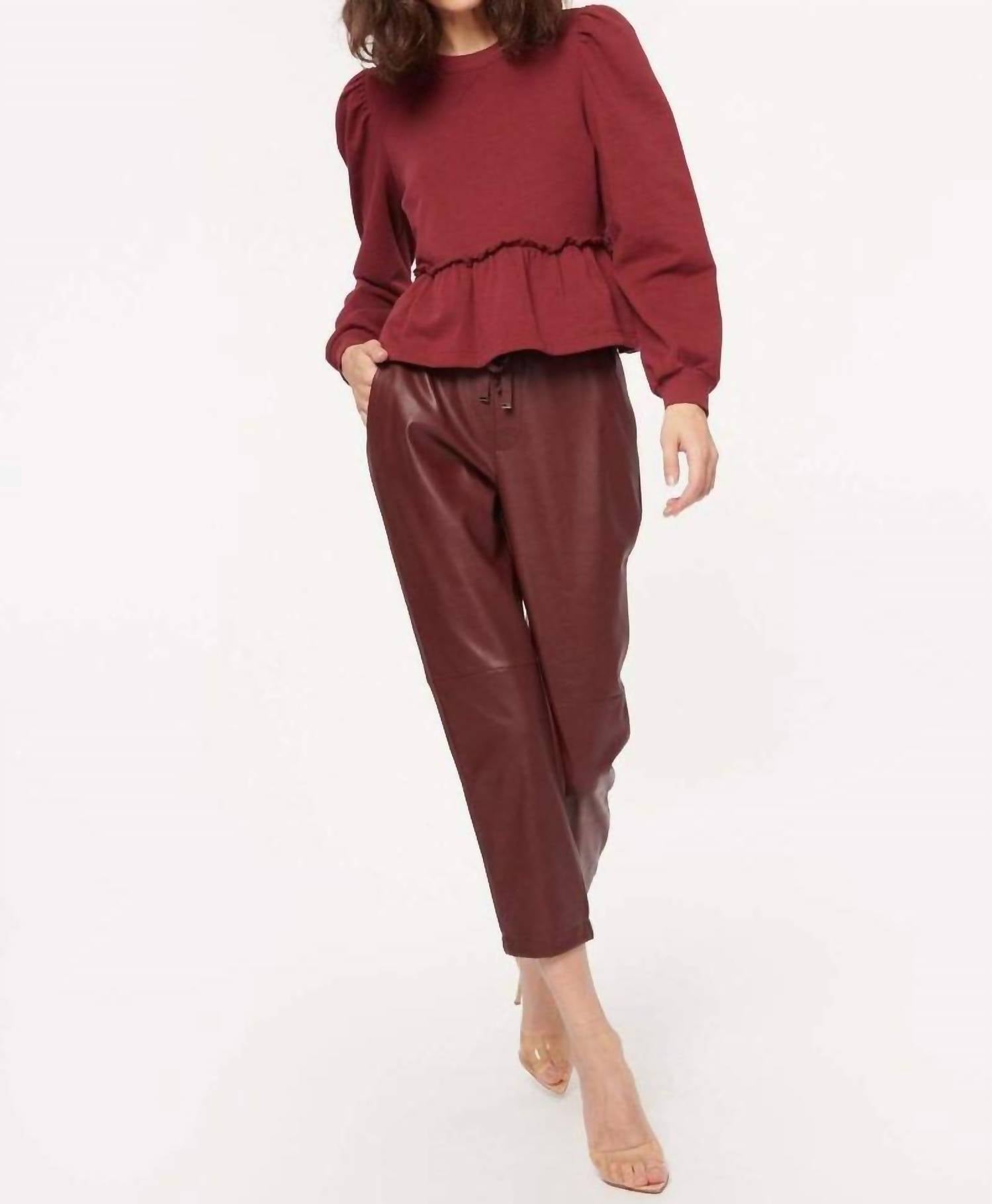 Cami Nyc - Adene Veagan Leather Pants - ankle - clothing - cropped