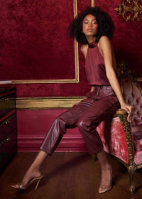 Cami Nyc - Adene Veagan Leather Pants - ankle - clothing - cropped