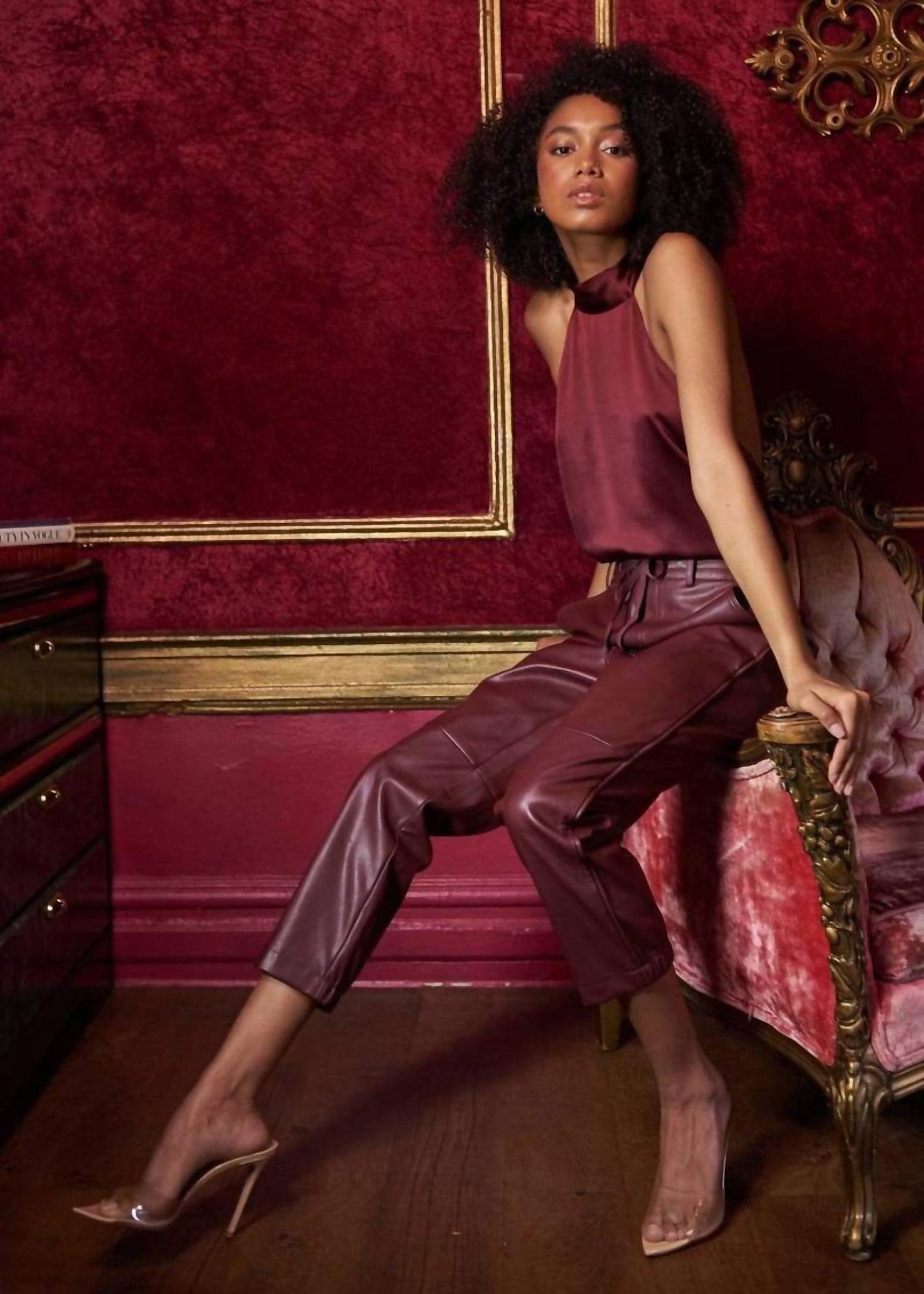 Cami Nyc - Adene Veagan Leather Pants - ankle - clothing - cropped
