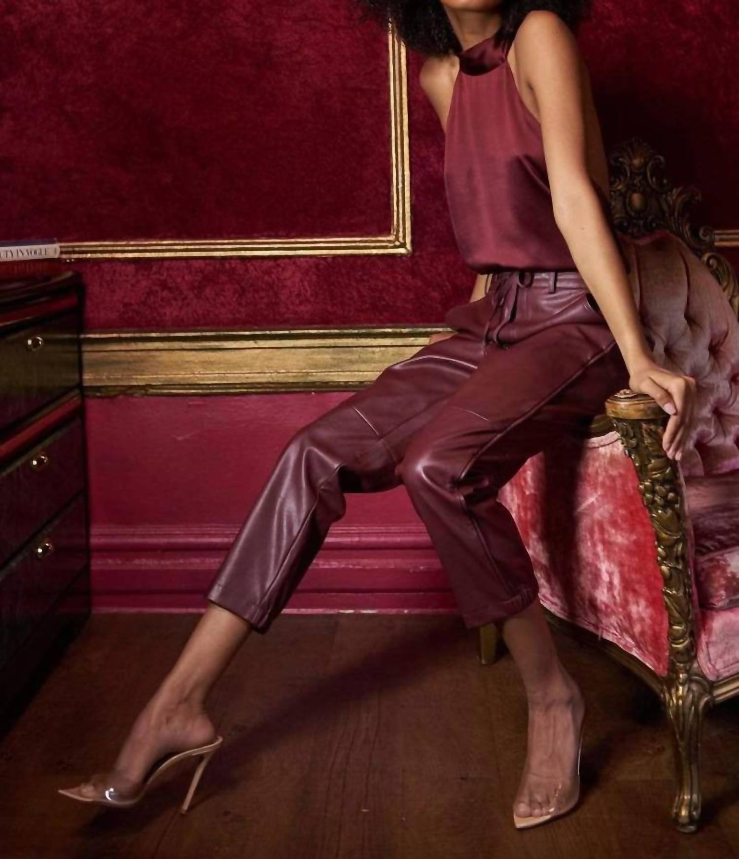 Cami Nyc - Adene Veagan Leather Pants - ankle - clothing - cropped