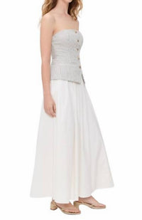 Cami Nyc - Strapless Vest Style Dress - clothing - cotton - dresses