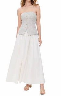 Cami Nyc - Strapless Vest Style Dress - clothing - cotton - dresses