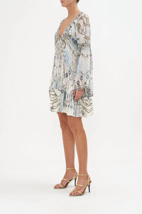 Camilla - A-line Gathered Panel Dress