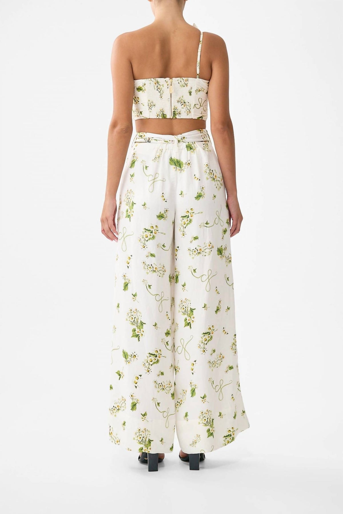Camilla - Botanical Utopia Scarf Belt Wide Leg Pant