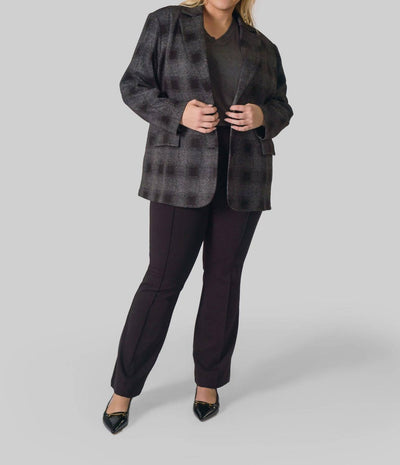 Capsule 121 - Buffalo Plaid Long Sleeve Jacket - Plus