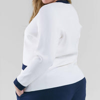 Capsule 121 - Hilda Long Sleeve V-neck Jacket - Plus