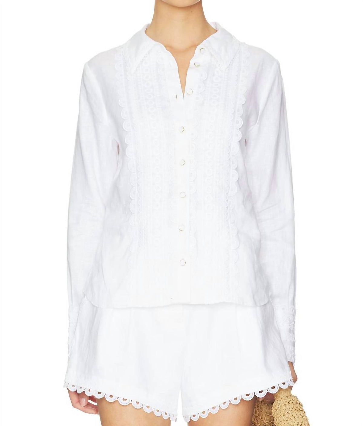 Cara Cara - Ideal Shirt With Lace Inserts