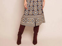 Cara Cara - Oslo Line Midi Skirt - blue - clothing - knee - length - skirts