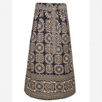 Cara Cara - Oslo Line Midi Skirt - blue - clothing - knee - length - skirts