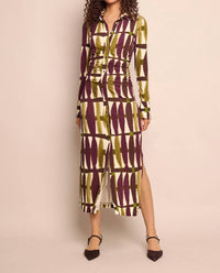 Cara Cara - Shirley Long Sleeve Midi Dress