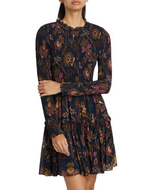 Cara Cara - Viola Floral Smocked Minidress - blue - clothing - collection:vacationdresses(Auto)