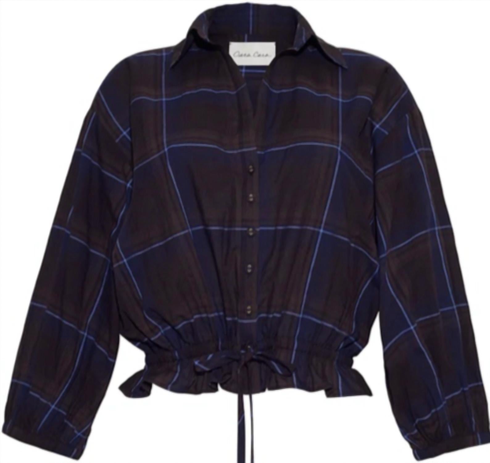 Cara Cara - Women's Hutton Top - black - button - down - shirts - clothing