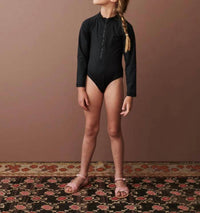 Caramel - Dill Zip Up Swimsuit