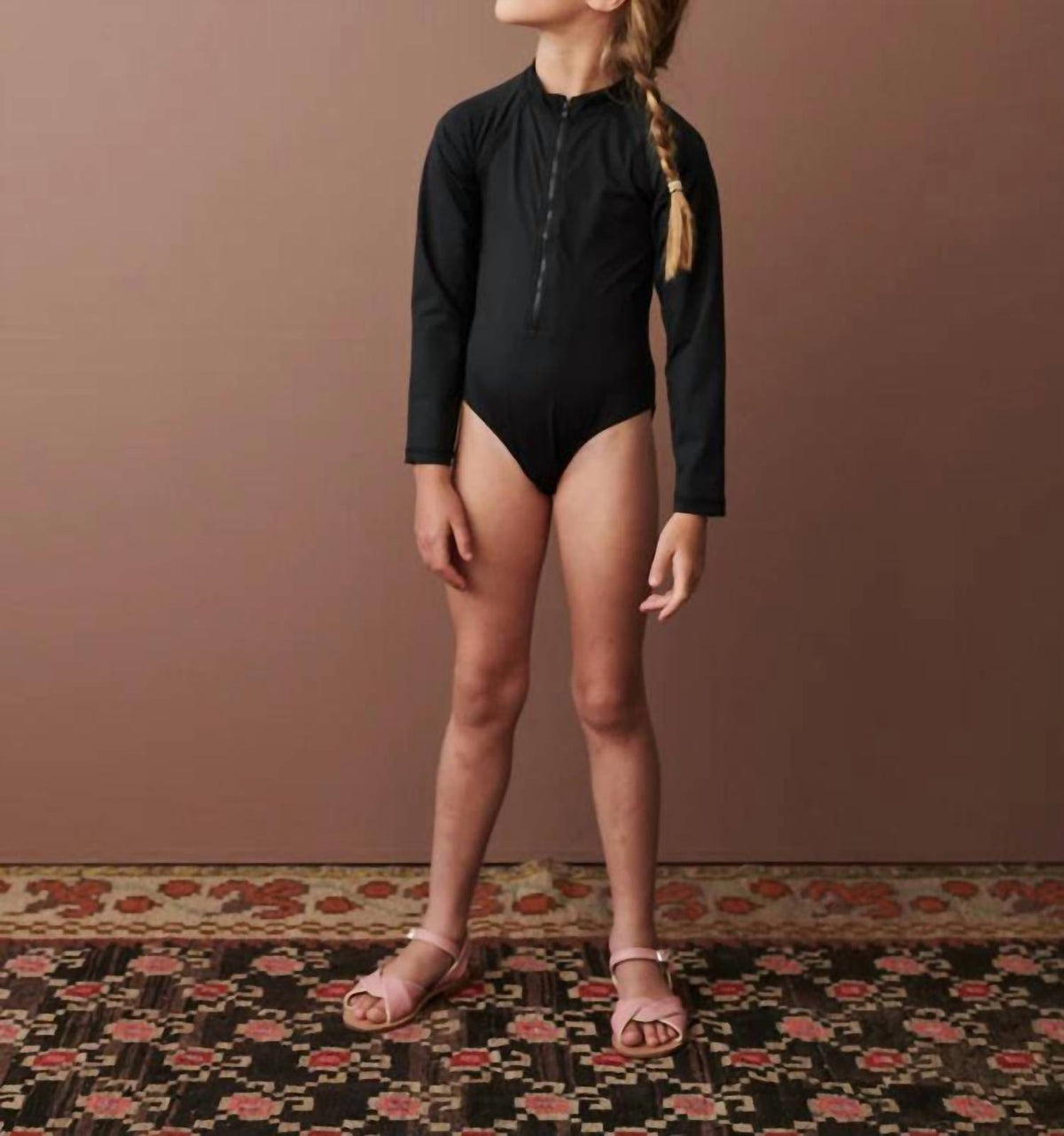 Caramel - Dill Zip Up Swimsuit
