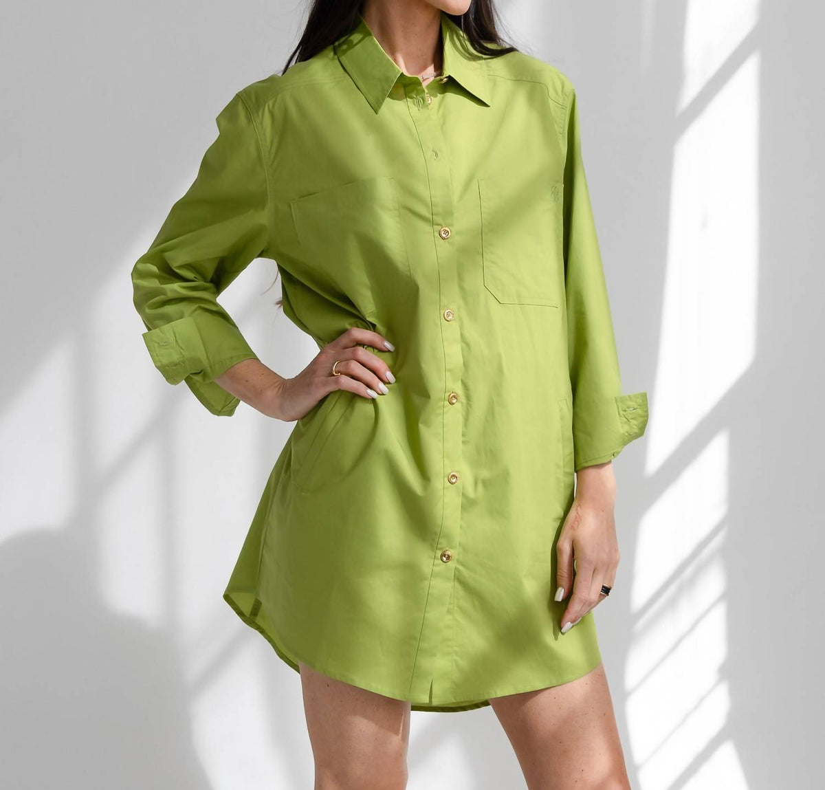 Care Tucker - Basic Preslie Poplin Shirt Mini Dress
