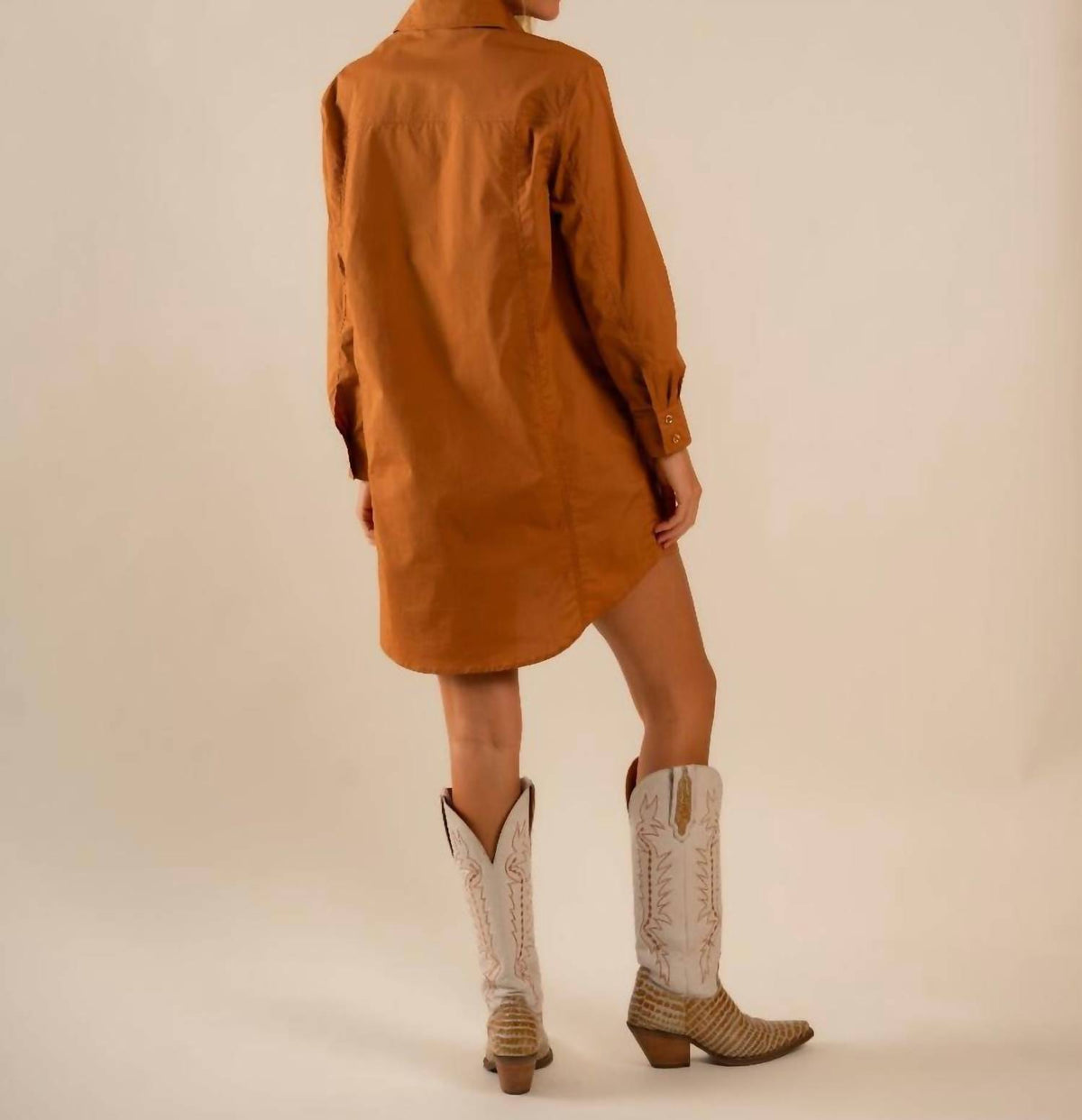 Care Tucker - Basic Preslie Poplin Shirt Mini Dress