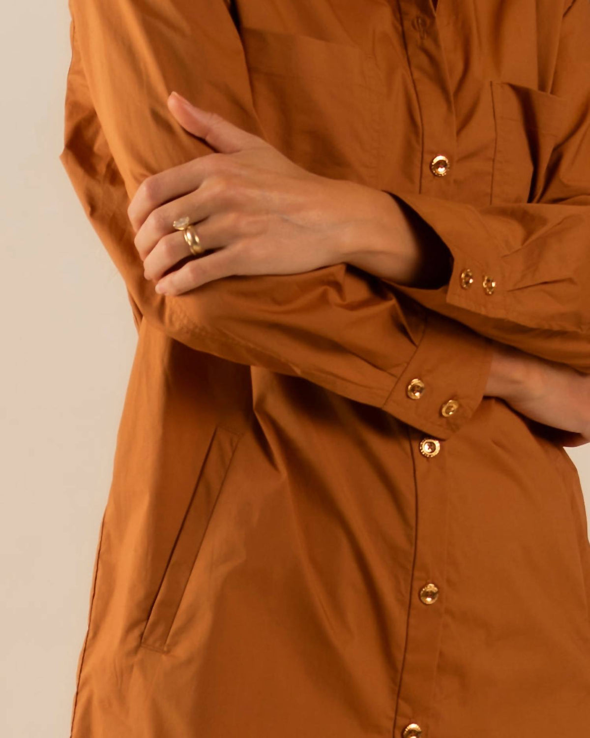 Care Tucker - Basic Preslie Poplin Shirt Mini Dress