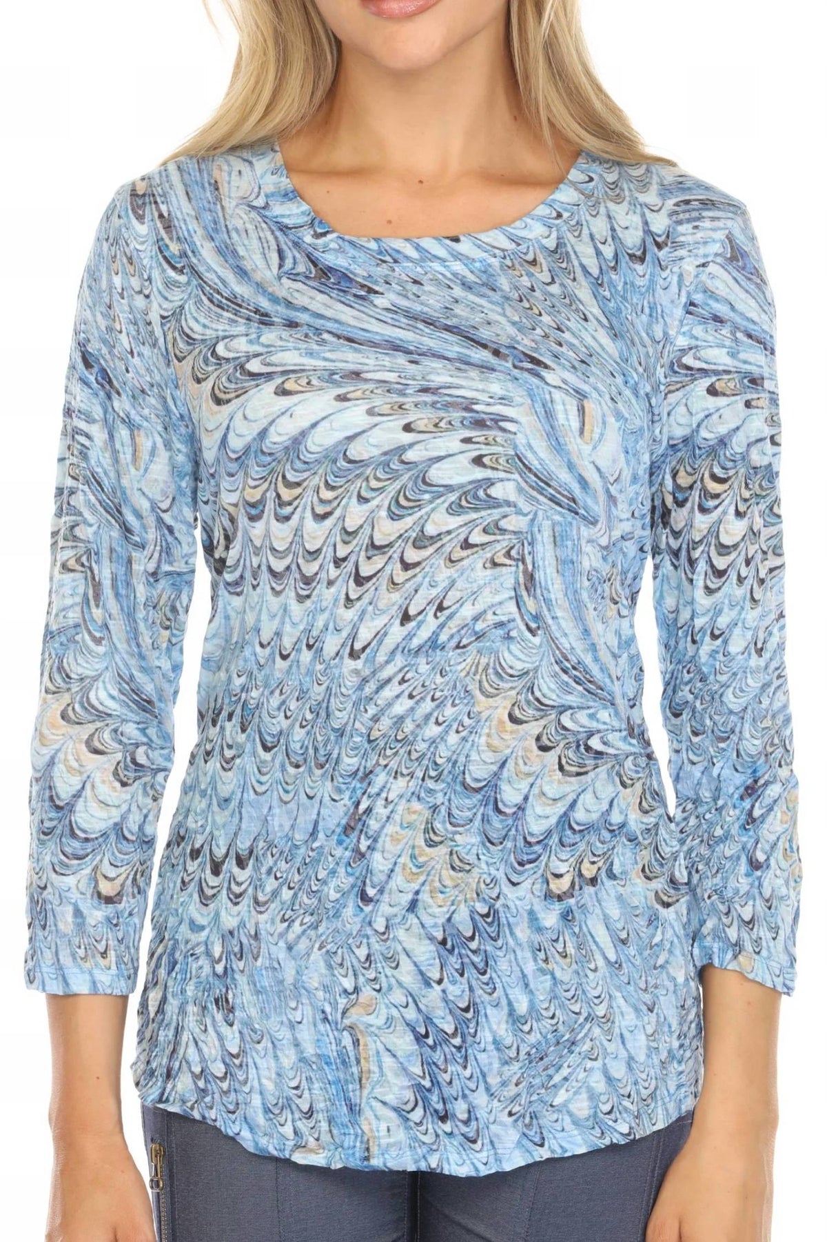 Carine - Round Neck Top
