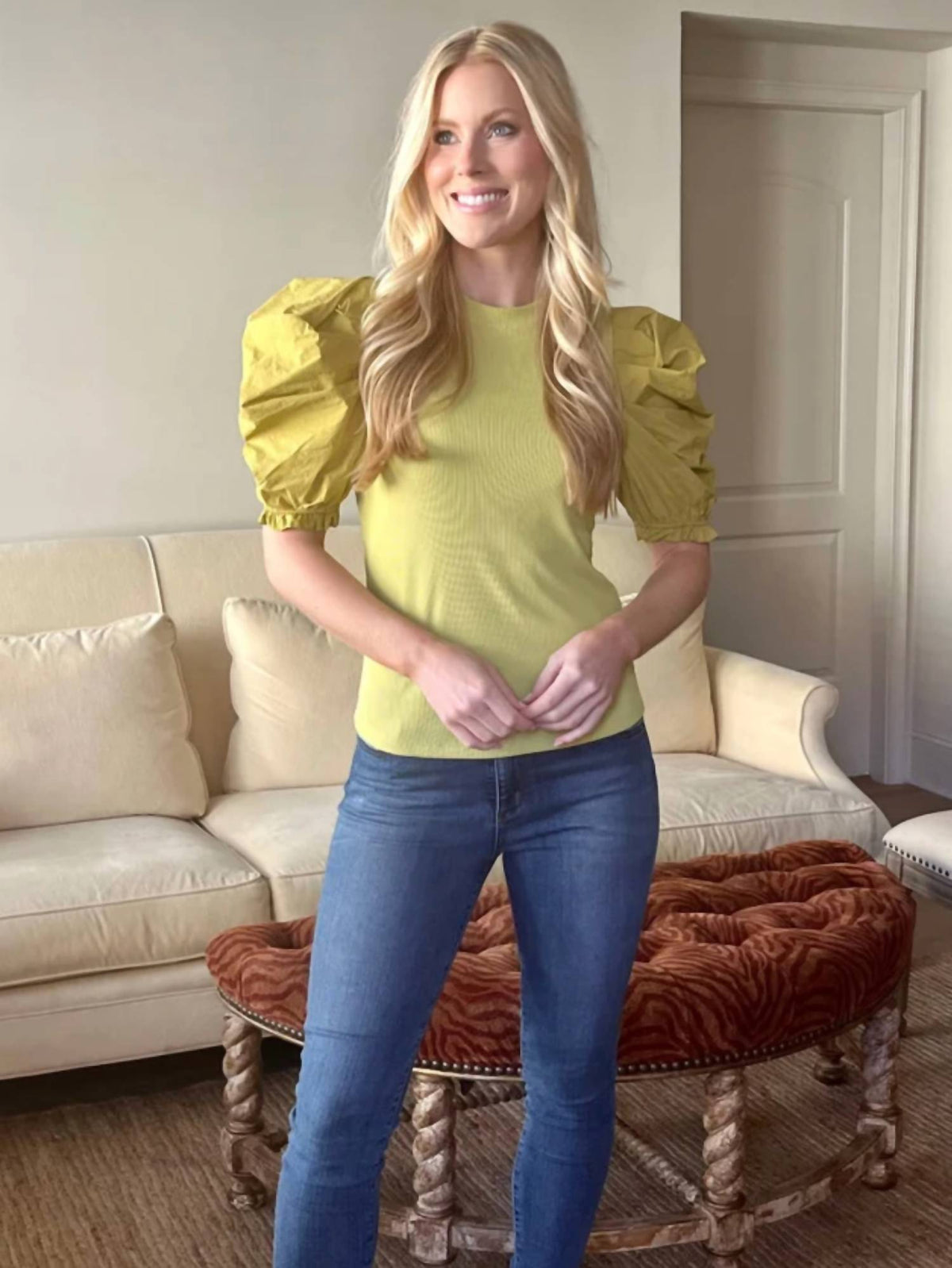 Carole Christian - Puff Sleeve Top