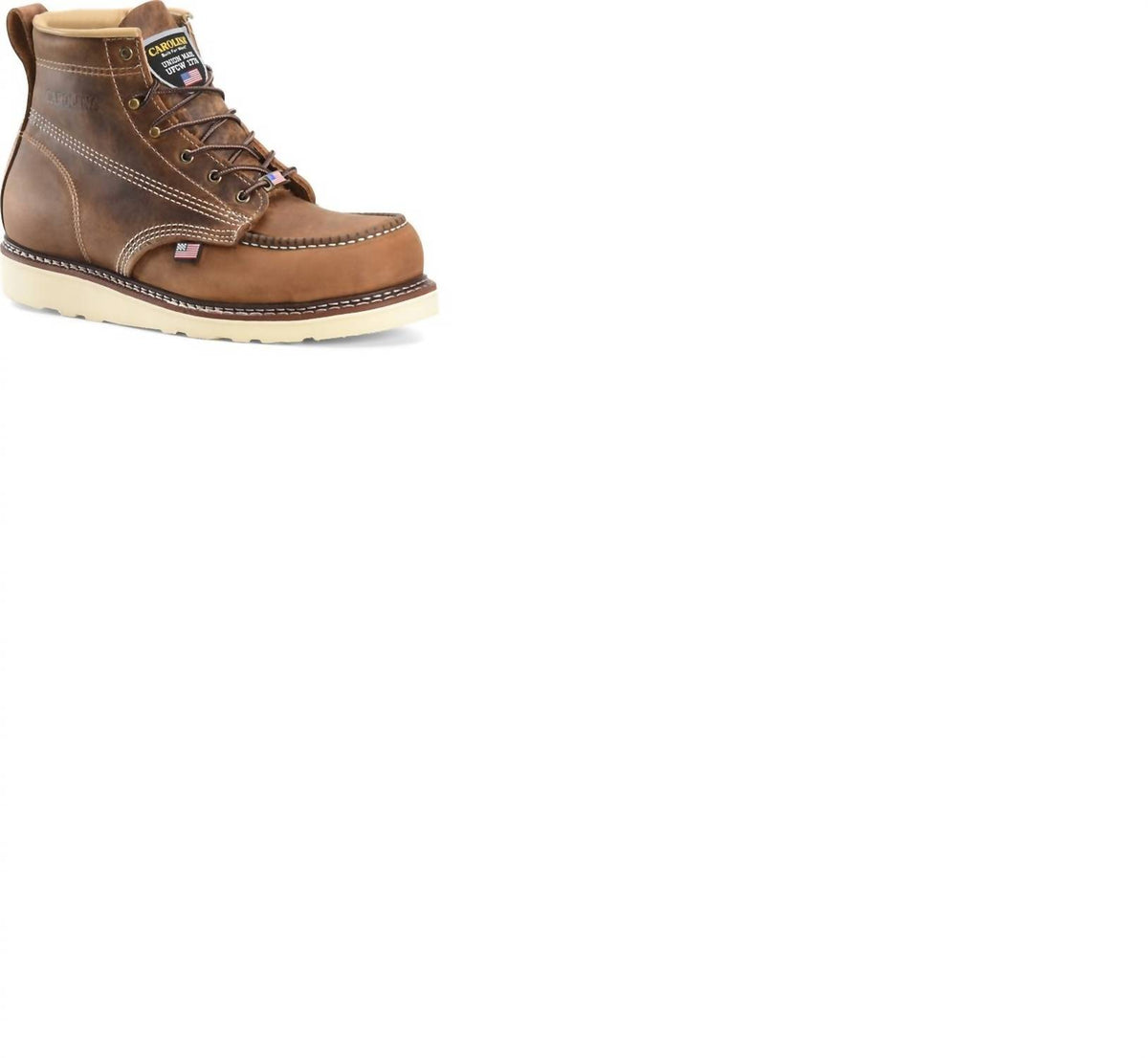 Carolina - Men's AMP USA 6" Soft Toe Work Boot - Wide