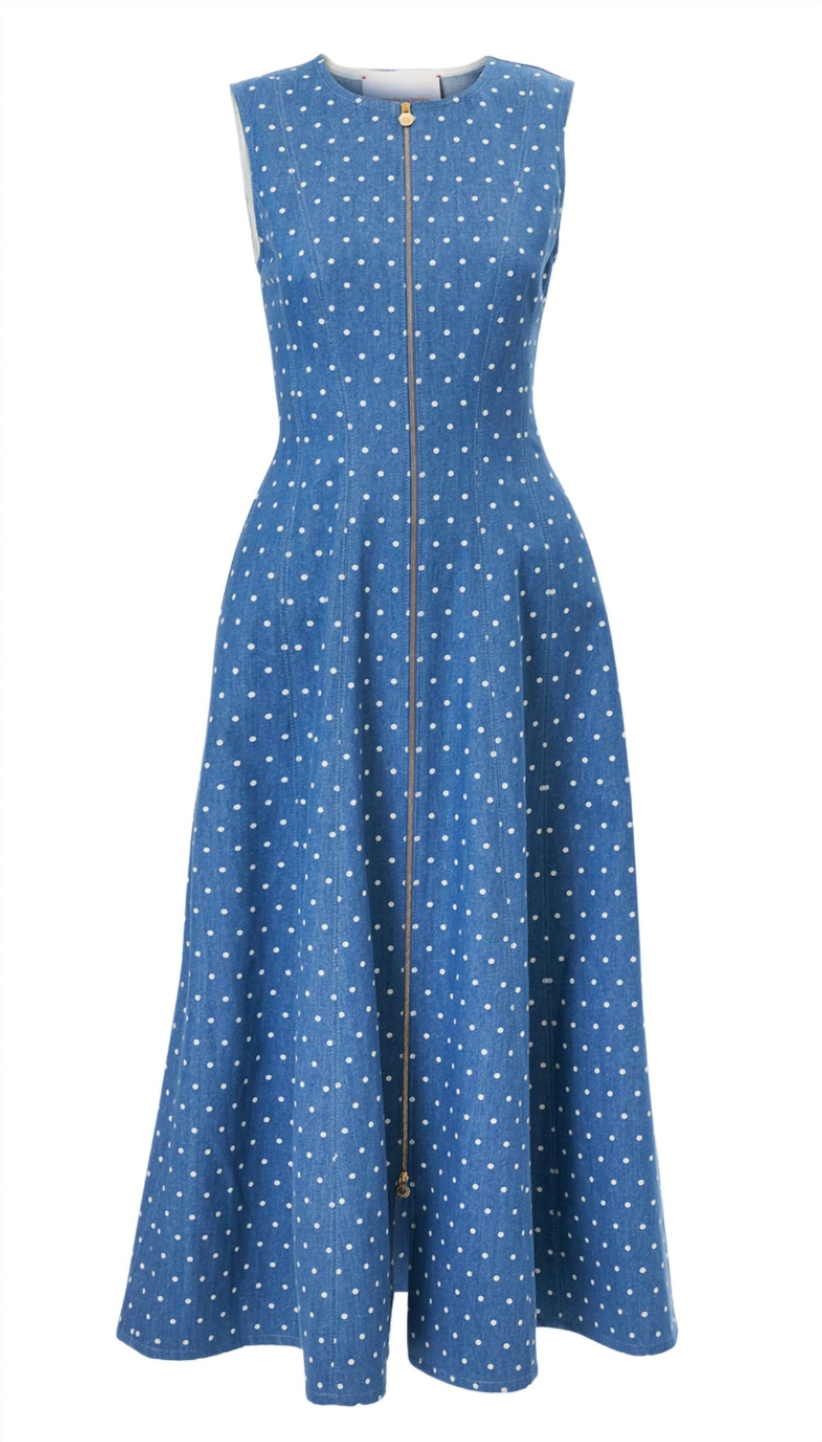 Carolina Herrera - Polka Dot Denim Dress