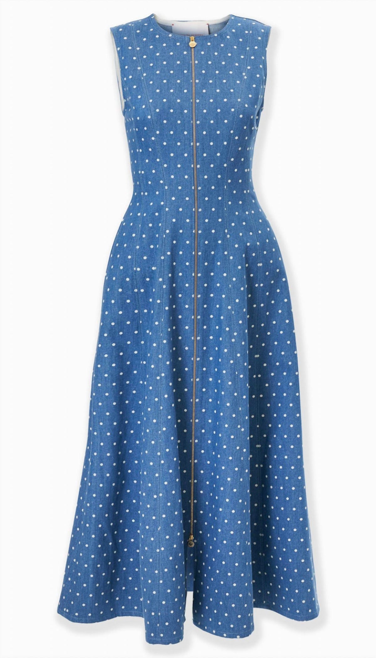 Carolina Herrera - Polka Dot Denim Dress