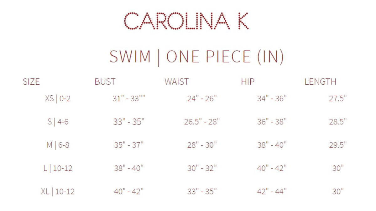 Carolina K - Liset One Piece Swimsuit