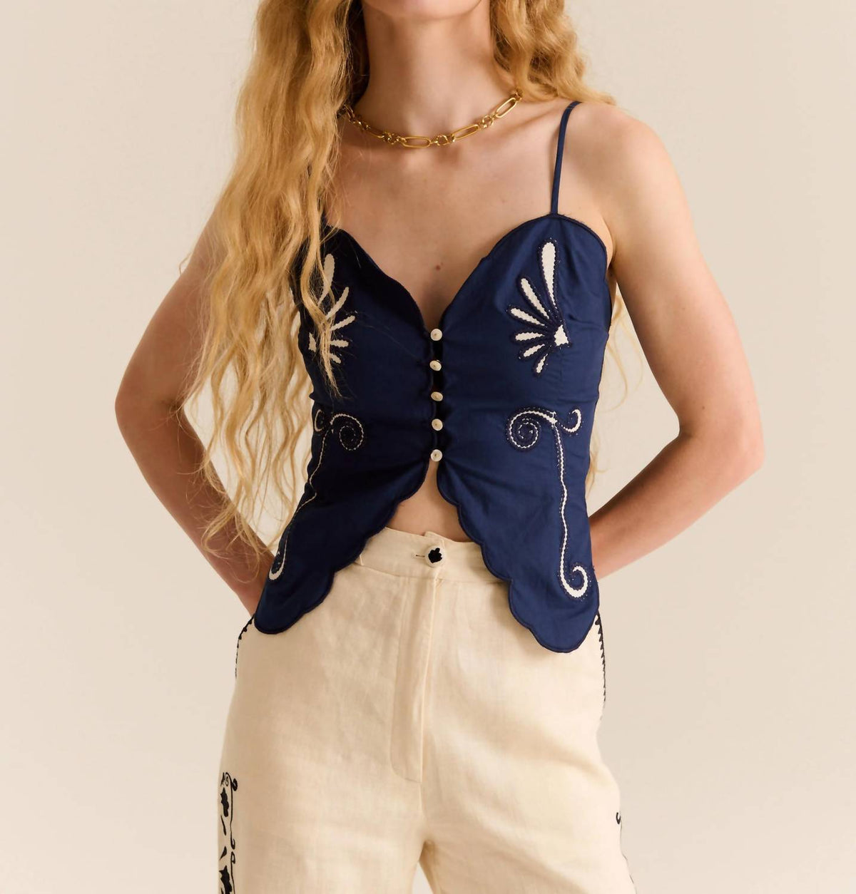 Carolina K - Monarca Cotton Poplin Top