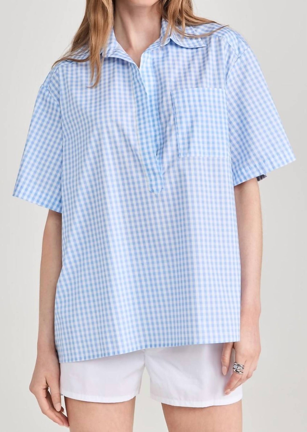 Caroline Constas - Missa Open Placket Pullover Top