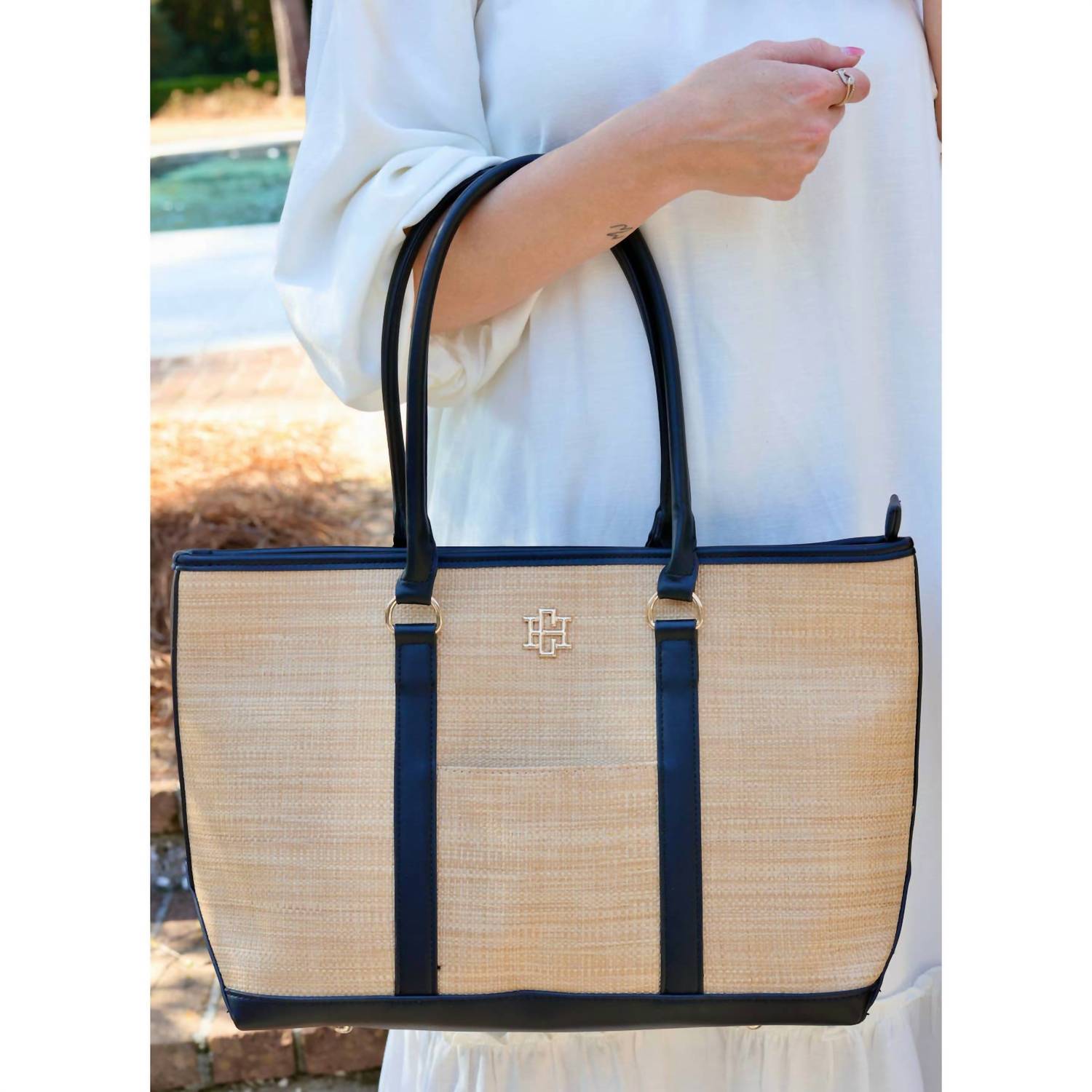 Caroline Hill - Greyson Tote - bags - beige - handbags
