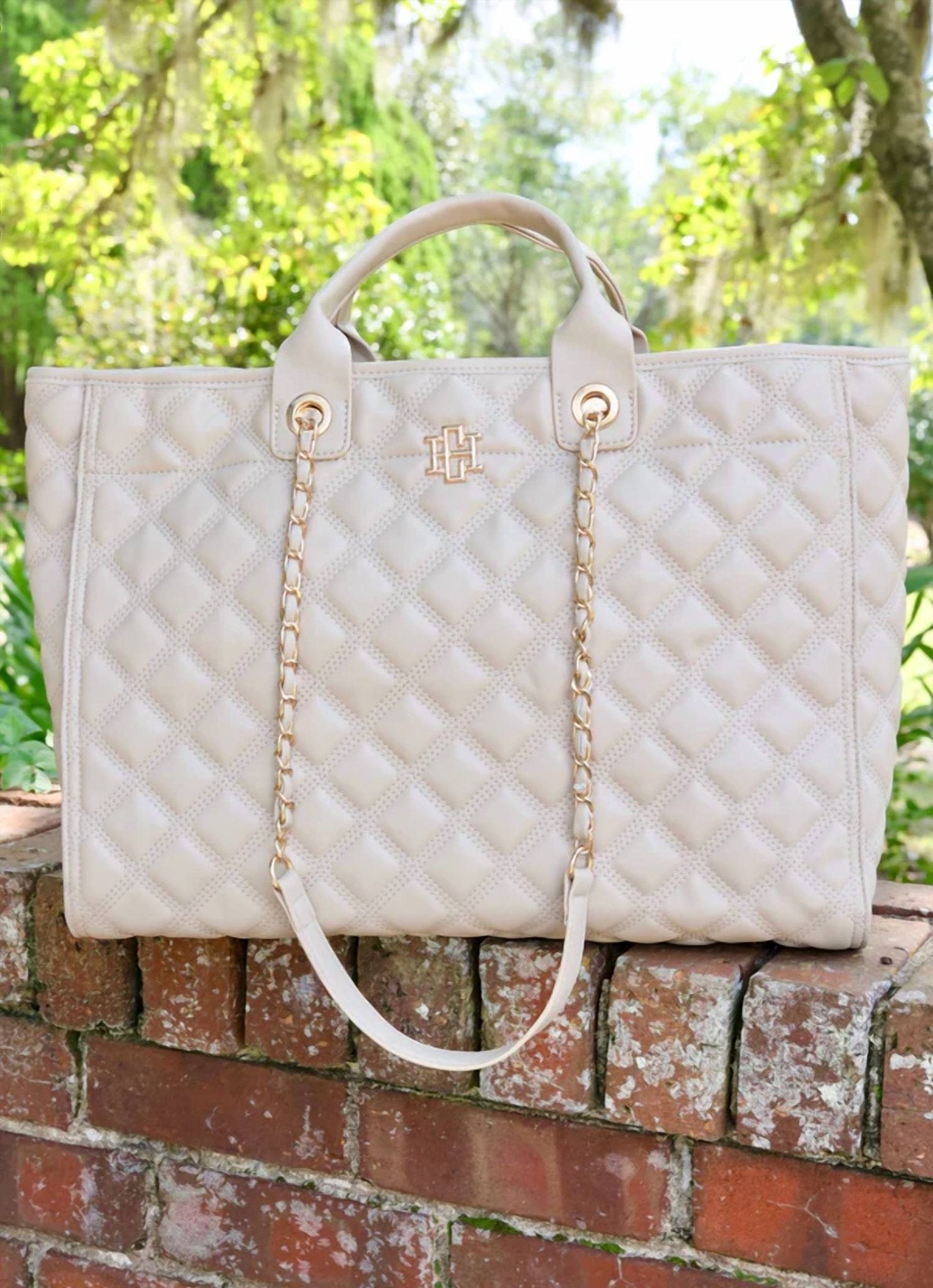 Caroline Hill - Melissa Tote - bags - beige - handbags