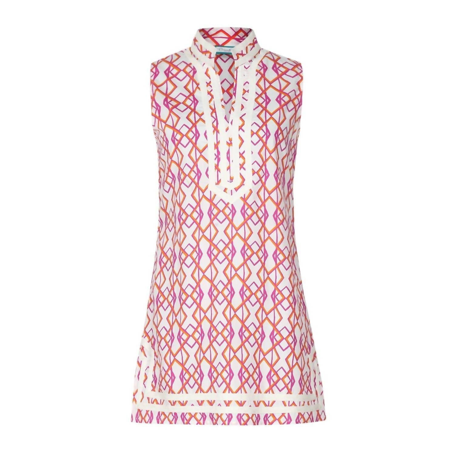 Carvalho Couture - Girls Mod About You Sleeveless Cabana Cover Up - baby - clothing - cotton