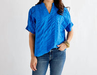 Caryn Lawn - Caroline V Neck Top