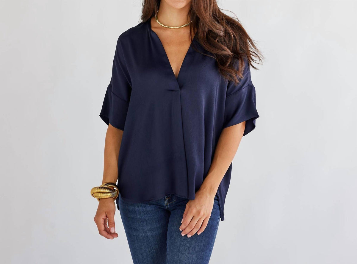Caryn Lawn - Elizabeth Collared Top