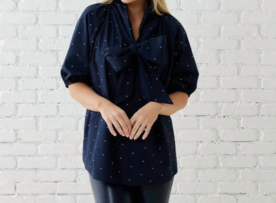 Caryn Lawn - Ryan Bow Sparkle Top