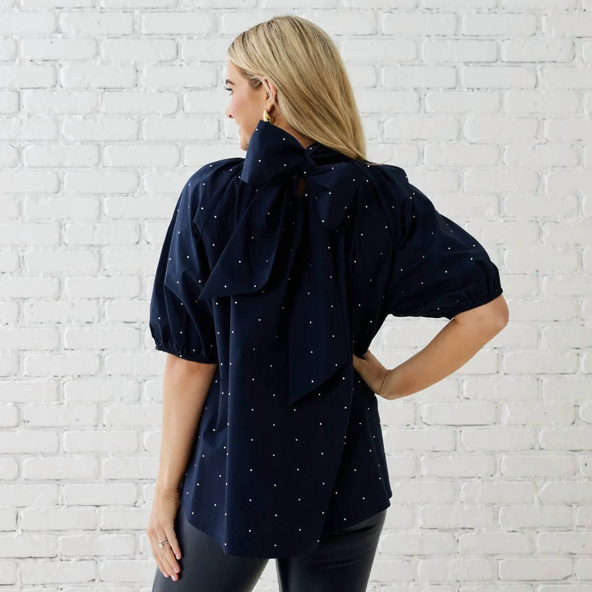 Caryn Lawn - Ryan Bow Sparkle Top