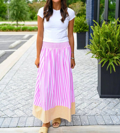 Caryn Lawn - Sutton Stripe Skirt
