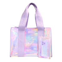 Case - Mate - Women's Beach Tote Bag With Phone Pouch - bags - handbags - purple