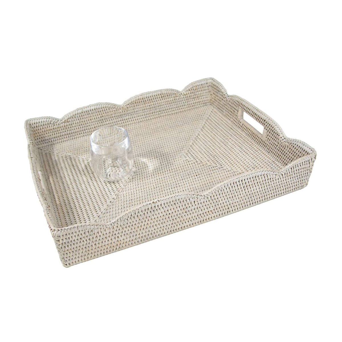 Caspari - Rectangle Rattan Tray