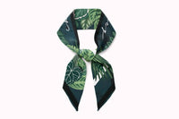 Cb Grey - Silk Mini Scarf - accessories - green - scarves