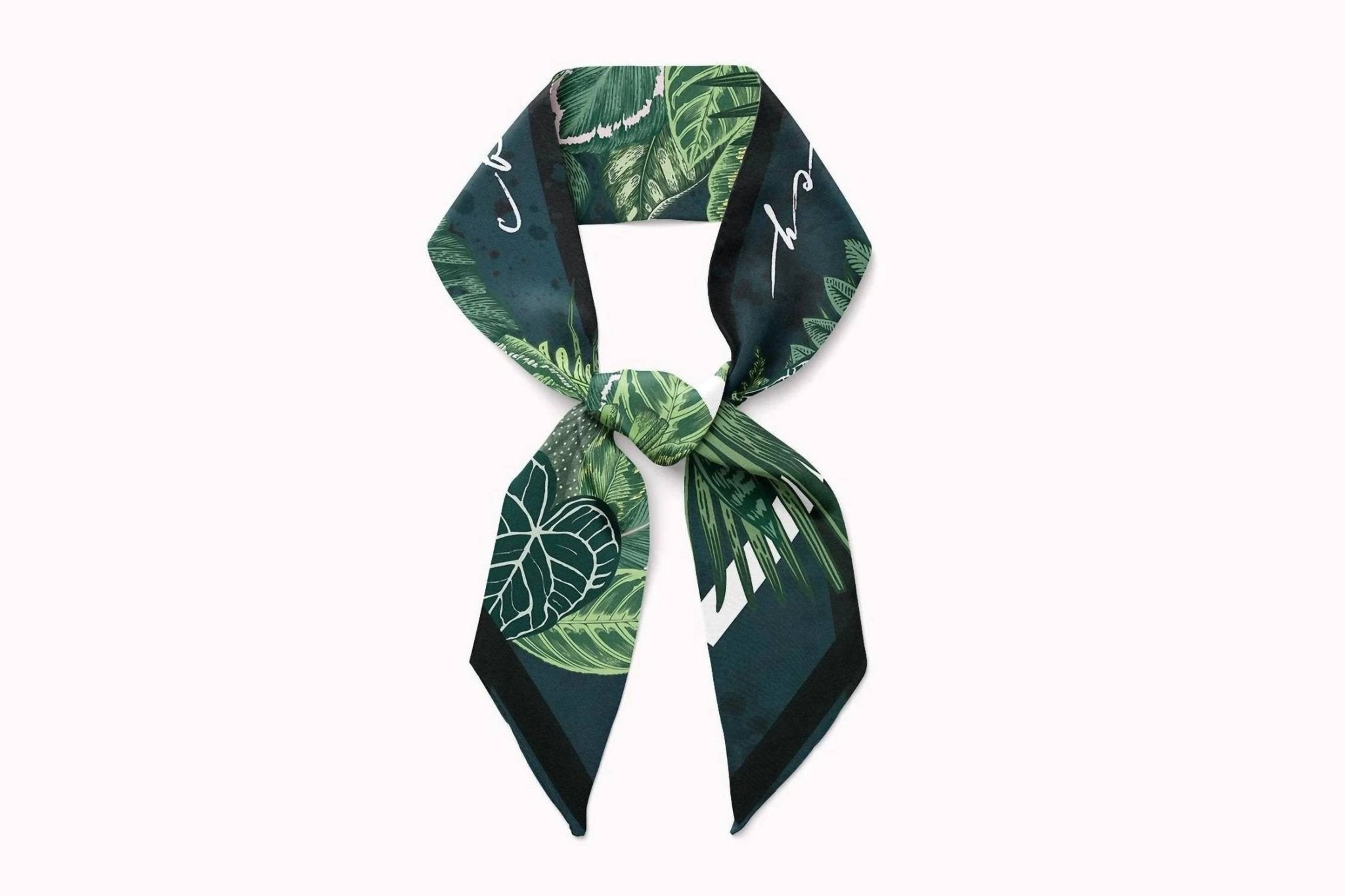Cb Grey - Silk Mini Scarf - accessories - green - scarves