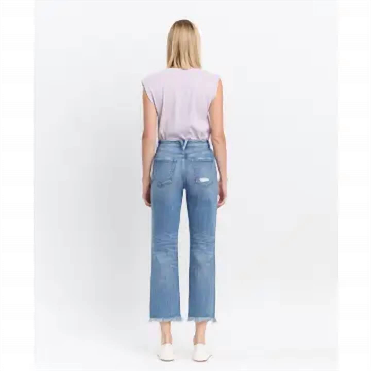 Vervet By Flying Monkey - Victoria High Rise Stretch Straight Jeans