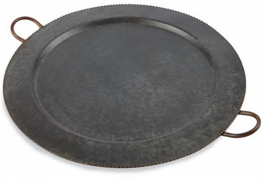 Mudpie - Galvanized Tin Round Tray