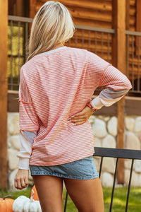 Little Daisy Closet - Exposed Seam Colorblock Oversized Knit Top
