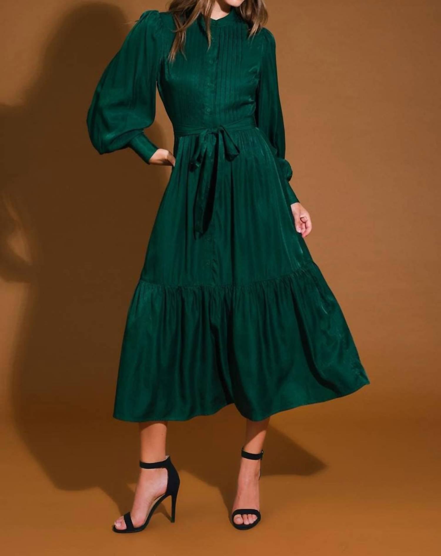 Flying Tomato - Grace Woven Midi Dress