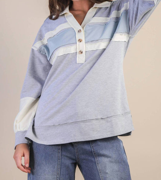 Very J - Color Block Oversize Pullover