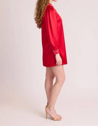 S'edge Normandy Mini Dress in lipstick 1 - women's dress - detail view
