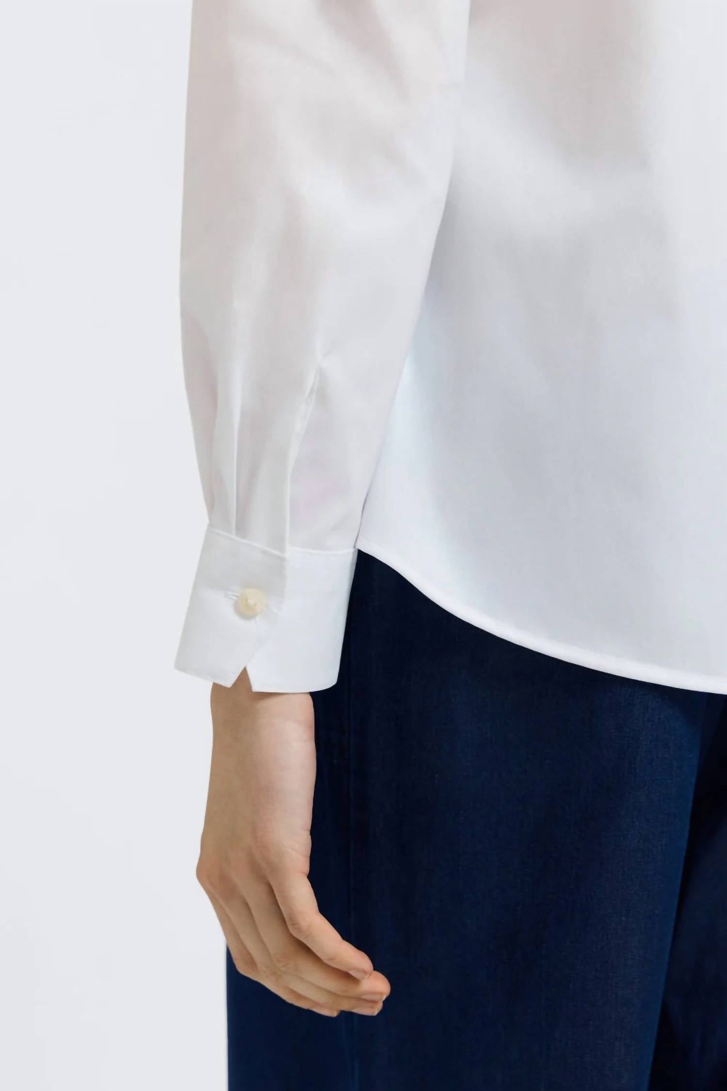 Foxcroft - Leopard Trim Long Sleeve Shirt