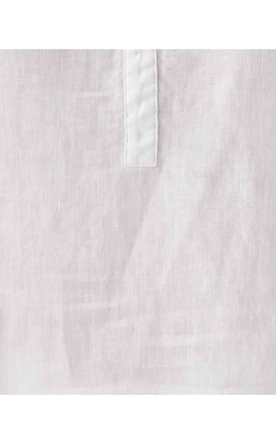 Lilly Pulitzer Mialeigh Elbow Sleeve Linen Top in resort white - women's blouse - view 4